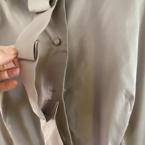 Ann Taylor Taupe Gray Sleeveless Collared Sheath Dress Size 14 - Picture 4 of 6